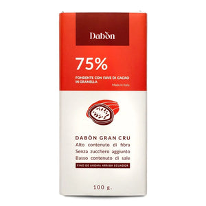 Cioccolato fondente senza zucchero a basso indice glicemico con fave di cacao tostate artigianale